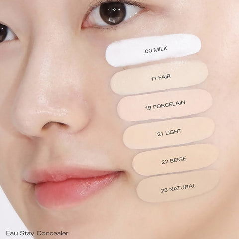 BBIA Eau Stay Concealer kaikki sävyt iholla