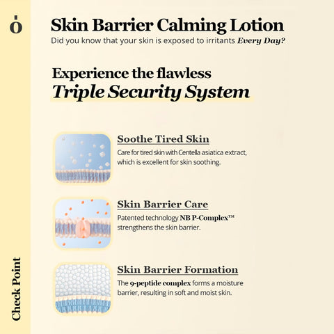 Ongredients Skin Barrier Calming Lotion info
